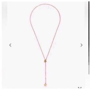 MADEWELL DAISY LARIAT NECKLACE IN VINTAGE GOLD